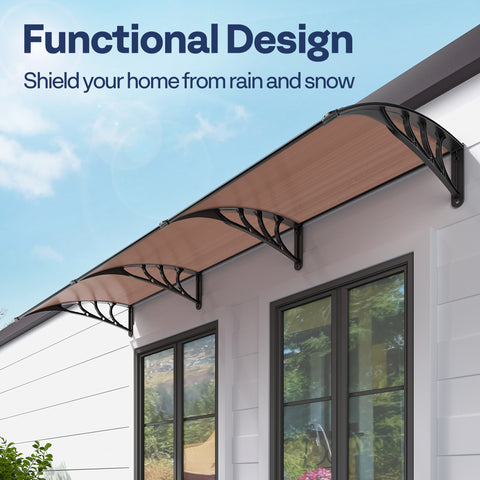 VIVOHOME Awning Canopy Window Door Outdoor 40x40/80/120Inch VIVOHOME Awning Canopy Window Door Outdoor 40x40/80/120Inch