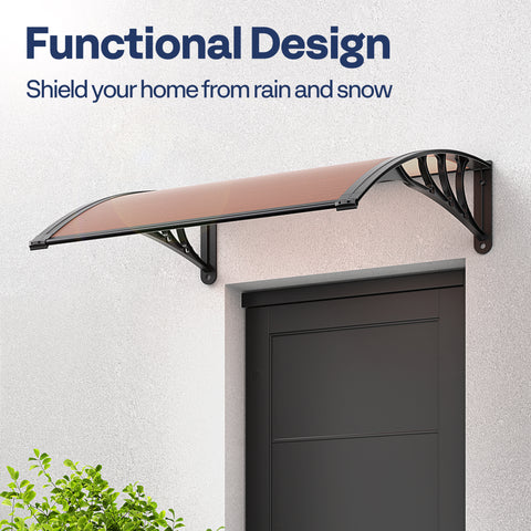 VIVOHOME Awning Canopy Window Door Outdoor 40x40/80/120Inch VIVOHOME Awning Canopy Window Door Outdoor 40x40/80/120Inch