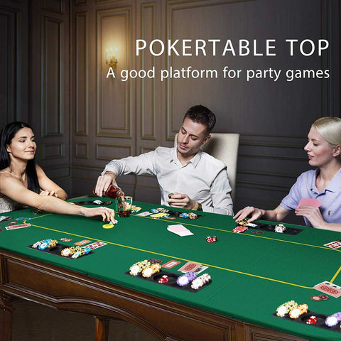VH Foldable 8-Player Texas Poker Card Tabletop Layout VH Foldable 8-Player Texas Poker Card Tabletop Layout