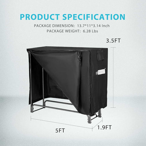 VIVOHOME Waterproof Firewood Storage Cover VIVOHOME Waterproof Firewood Storage Cover