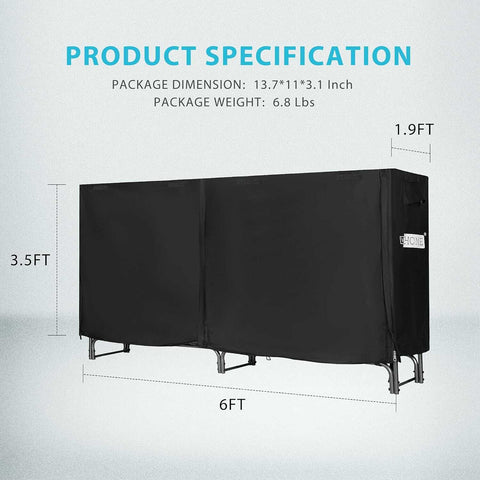 VIVOHOME Waterproof Firewood Storage Cover VIVOHOME Waterproof Firewood Storage Cover