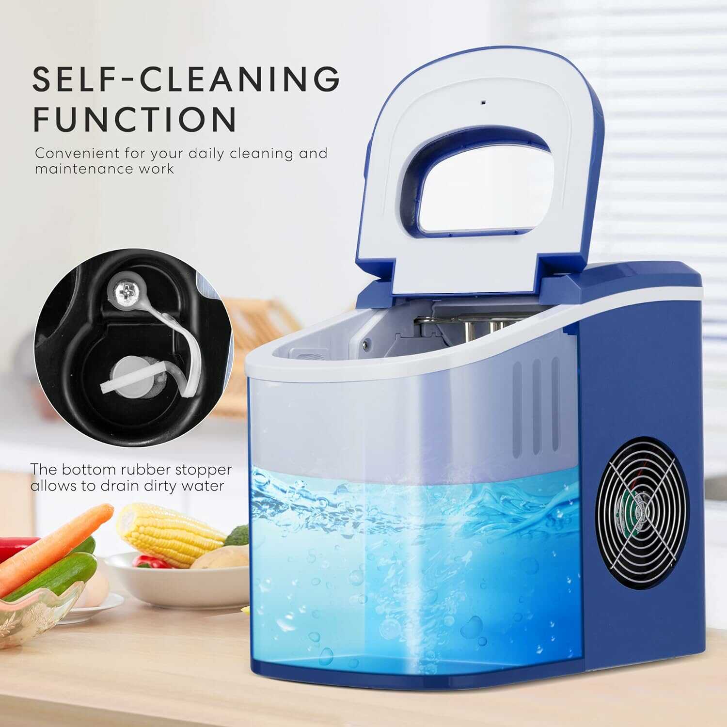 VIVOHOME Countertop Ice Maker Machine with Hand Scoop 26lbs/Day VIVOHOME Countertop Ice Maker Machine with Hand Scoop 26lbs/Day