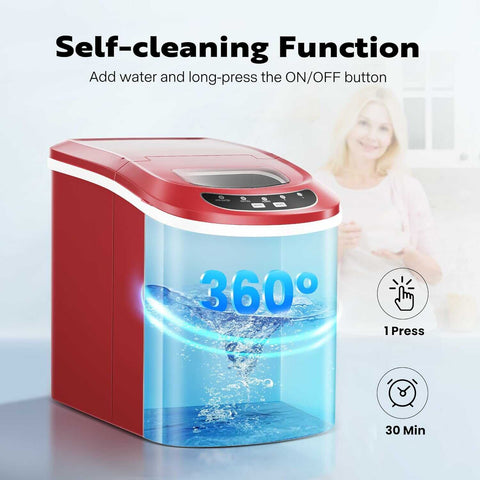 VIVOHOME Countertop Ice Maker Machine with Hand Scoop 26lbs/Day VIVOHOME Countertop Ice Maker Machine with Hand Scoop 26lbs/Day
