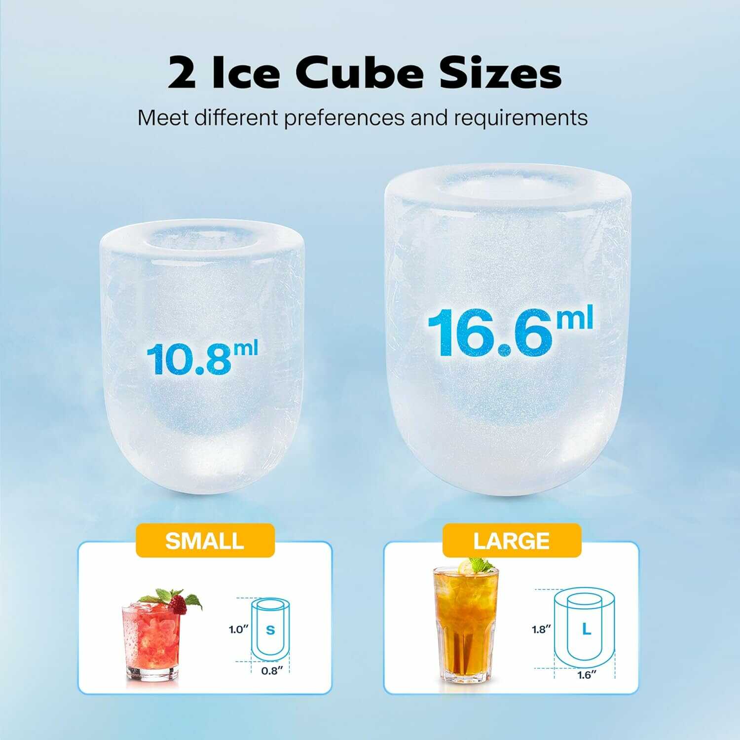 VIVOHOME Countertop Ice Maker Machine with Hand Scoop 26lbs/Day VIVOHOME Countertop Ice Maker Machine with Hand Scoop 26lbs/Day