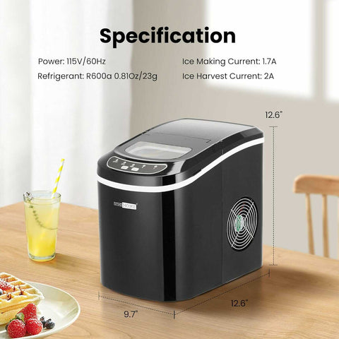 VIVOHOME Countertop Ice Maker Machine with Hand Scoop 26lbs/Day VIVOHOME Countertop Ice Maker Machine with Hand Scoop 26lbs/Day