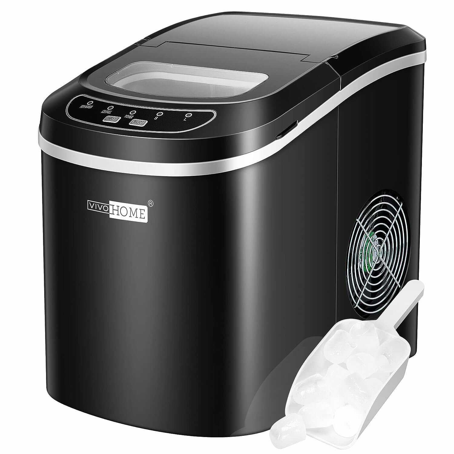 VIVOHOME Countertop Ice Maker Machine with Hand Scoop 26lbs/Day VIVOHOME Countertop Ice Maker Machine with Hand Scoop 26lbs/Day