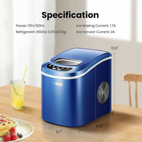 VIVOHOME Countertop Ice Maker Machine with Hand Scoop 26lbs/Day VIVOHOME Countertop Ice Maker Machine with Hand Scoop 26lbs/Day