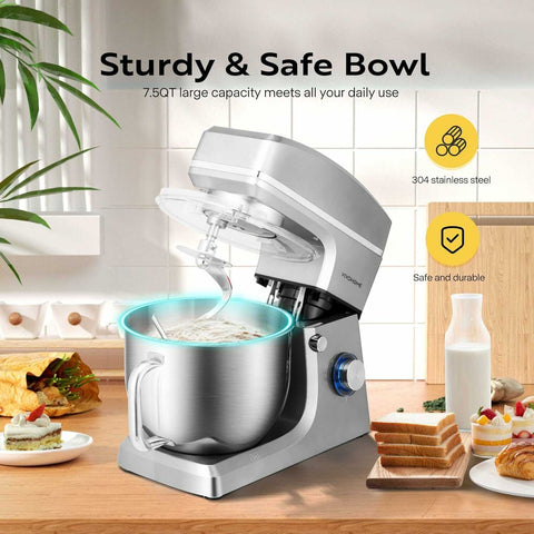 VIVOHOME Electric Stand Mixer 7.5 Quart with Beater, Dough Hook, Wire Whip, and Egg Separator VIVOHOME Electric Stand Mixer 7.5 Quart with Beater, Dough Hook, Wire Whip, and Egg Separator
