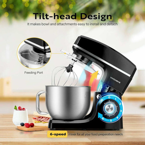 VIVOHOME Electric Stand Mixer 7.5 Quart with Beater, Dough Hook, Wire Whip, and Egg Separator VIVOHOME Electric Stand Mixer 7.5 Quart with Beater, Dough Hook, Wire Whip, and Egg Separator