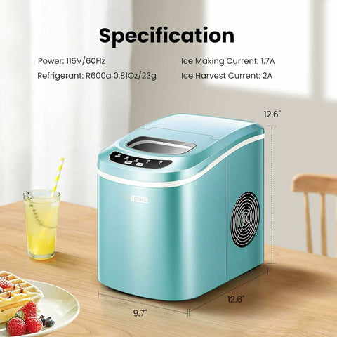 VIVOHOME Countertop Ice Maker Machine with Hand Scoop 26lbs/Day VIVOHOME Countertop Ice Maker Machine with Hand Scoop 26lbs/Day