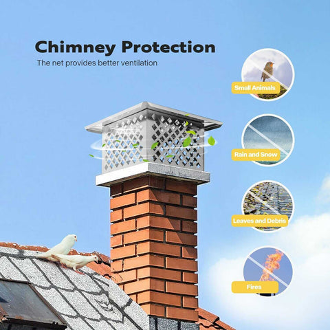 VIVOHOME Chimney Cap Stainless Steel VIVOHOME Chimney Cap Stainless Steel