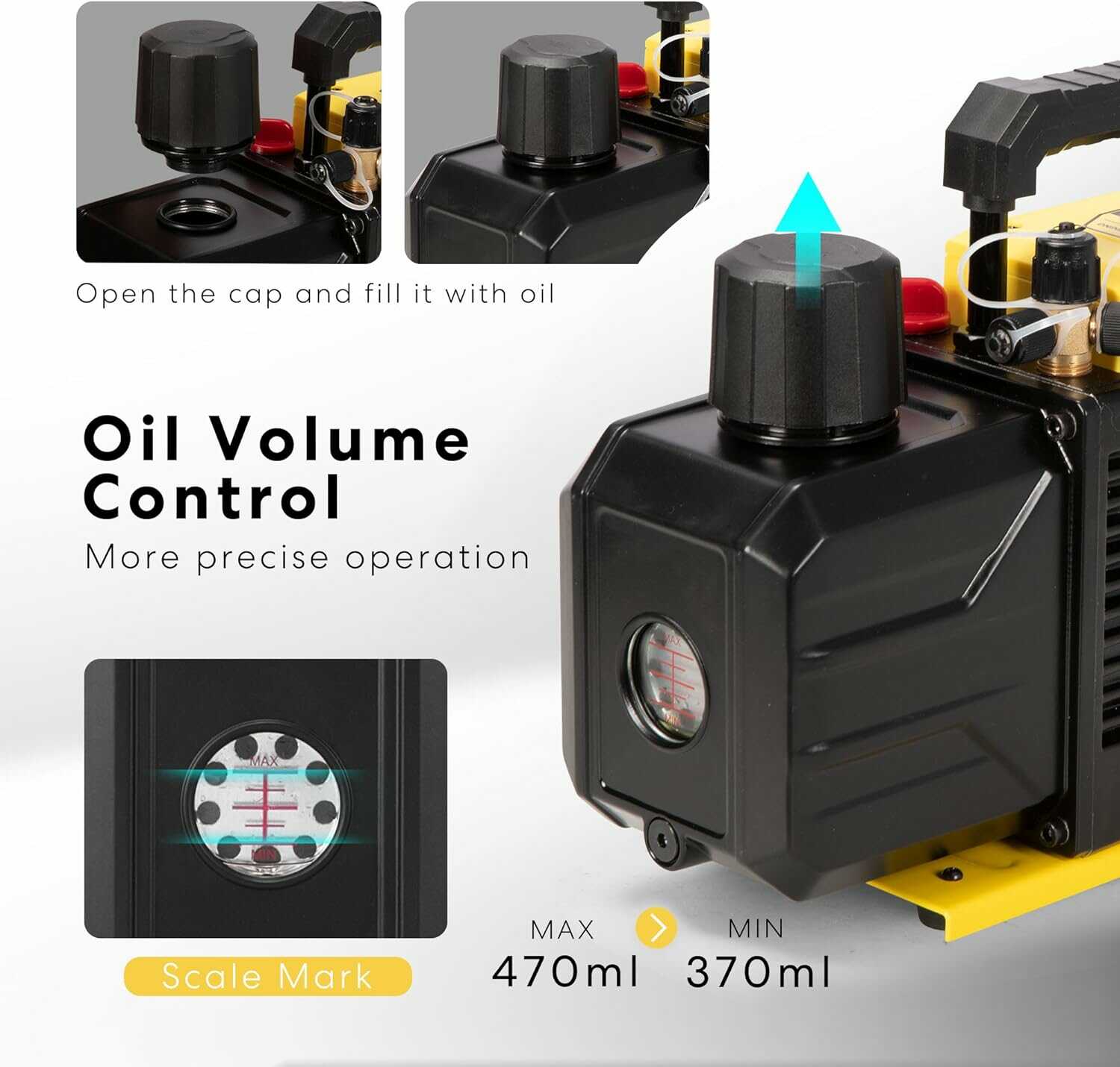 SPECSTAR HVAC Air Vacuum Pump 3/4 HP 7.2 CFM 110V Dual Stage Rotary Vane SPECSTAR HVAC Air Vacuum Pump 3/4 HP 7.2 CFM 110V Dual Stage Rotary Vane