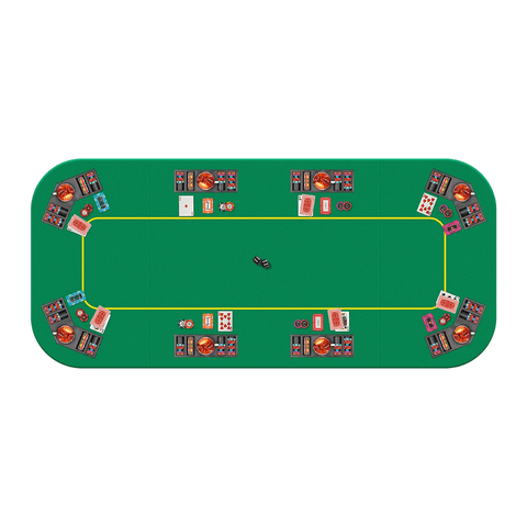 VH Foldable 8-Player Texas Poker Card Tabletop Layout VH Foldable 8-Player Texas Poker Card Tabletop Layout