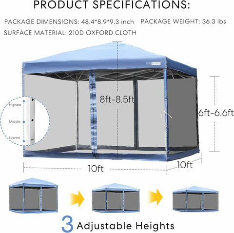 VIVOHOME Outdoor Screen Tent VIVOHOME Outdoor Screen Tent
