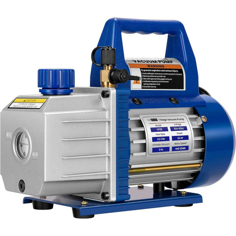 VIVOHOME HVAC Vacuum Pump 3.5 CFM 1/4 HP Single Stage for R12 R22 R134a R410a Systems VIVOHOME HVAC Vacuum Pump 3.5 CFM 1/4 HP Single Stage for R12 R22 R134a R410a Systems