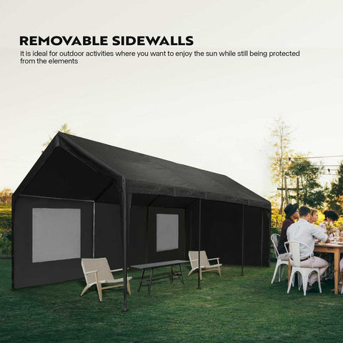 VIVOHOME Carport Portable Garage 10 x 20ft VIVOHOME Carport Portable Garage 10 x 20ft