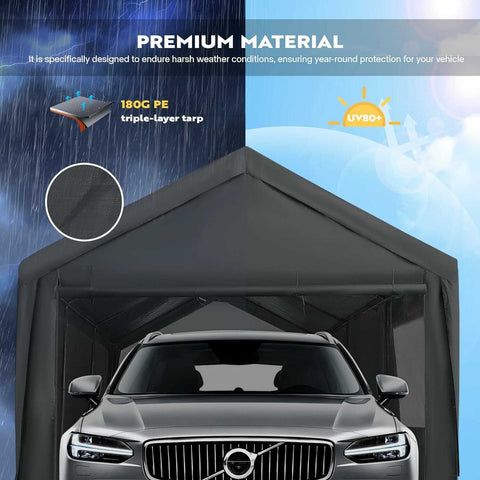 VIVOHOME Carport Portable Garage 10 x 20ft VIVOHOME Carport Portable Garage 10 x 20ft
