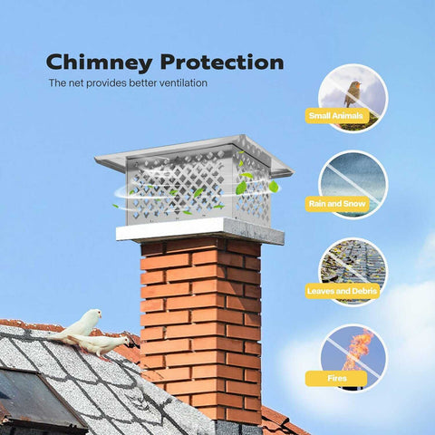VIVOHOME Chimney Cap Stainless Steel VIVOHOME Chimney Cap Stainless Steel