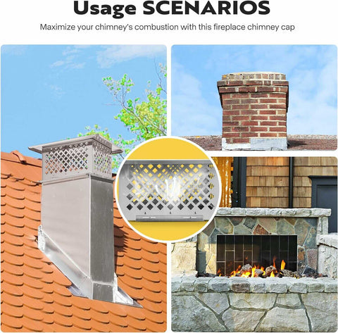 VIVOHOME Chimney Cap Stainless Steel VIVOHOME Chimney Cap Stainless Steel