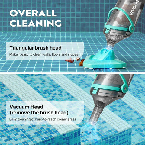 VIVOHOME Cordless Pool Vacuum with Telescopic Pole VIVOHOME Cordless Pool Vacuum with Telescopic Pole