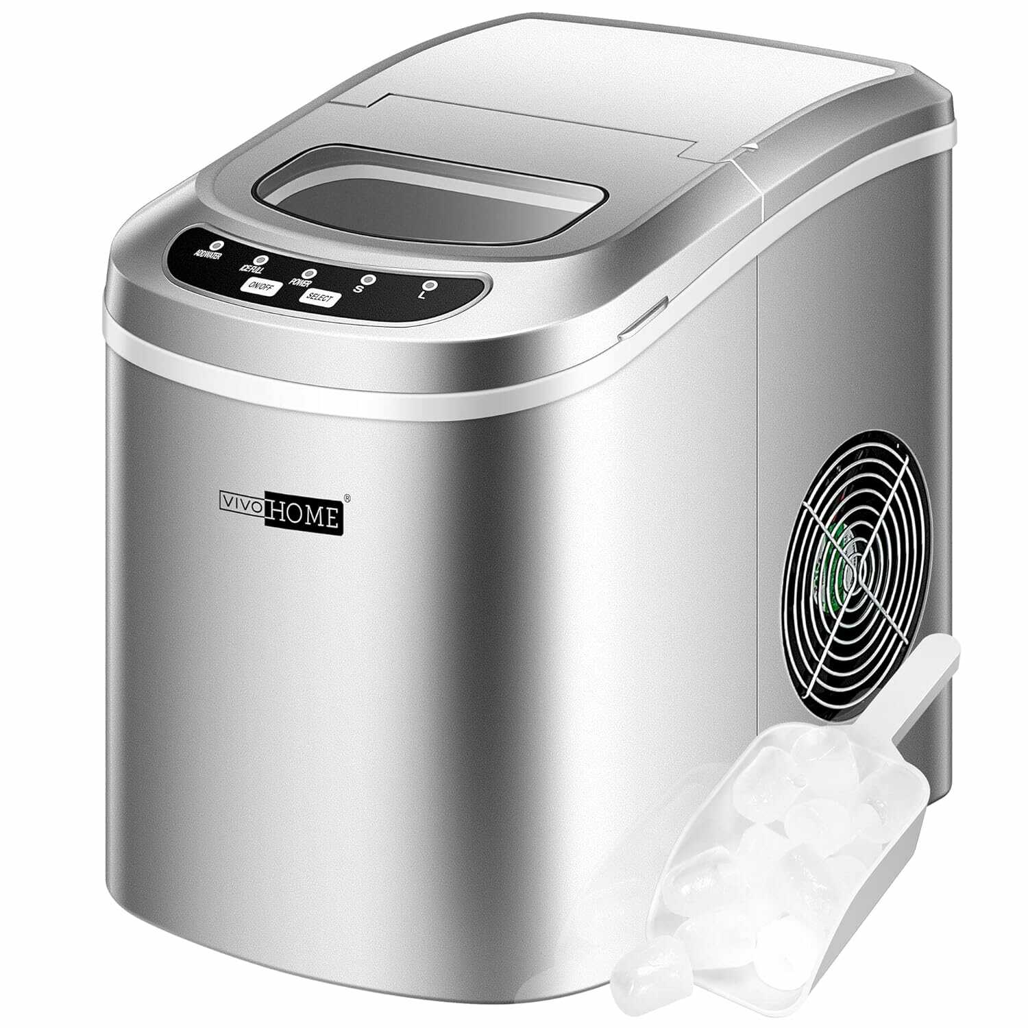 VIVOHOME Countertop Ice Maker Machine with Hand Scoop 26lbs/Day VIVOHOME Countertop Ice Maker Machine with Hand Scoop 26lbs/Day