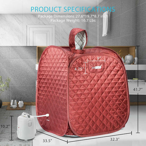 VIVOHOME Portable Personal Steam Sauna Spa VIVOHOME Portable Personal Steam Sauna Spa