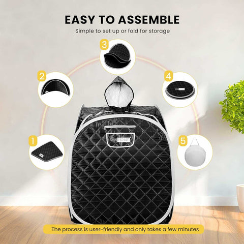 VIVOHOME Portable Personal Steam Sauna Spa VIVOHOME Portable Personal Steam Sauna Spa