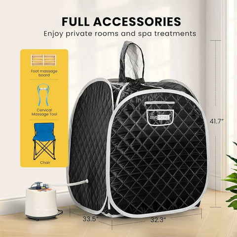 VIVOHOME Portable Personal Steam Sauna Spa VIVOHOME Portable Personal Steam Sauna Spa