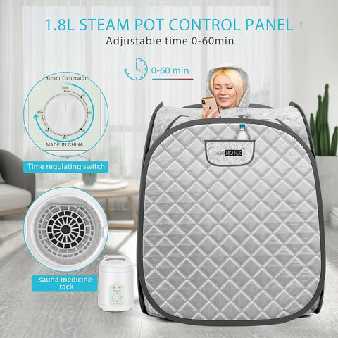 VIVOHOME Portable Personal Steam Sauna Spa VIVOHOME Portable Personal Steam Sauna Spa
