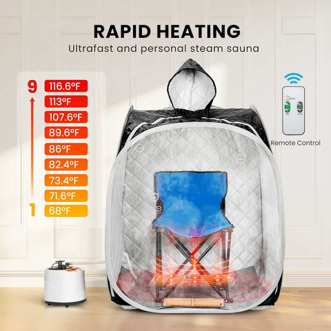 VIVOHOME Portable Personal Steam Sauna Spa VIVOHOME Portable Personal Steam Sauna Spa