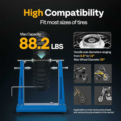 VIVOHOME Motorcycle Wheel Balancer and Truing Stand VIVOHOME Motorcycle Wheel Balancer and Truing Stand