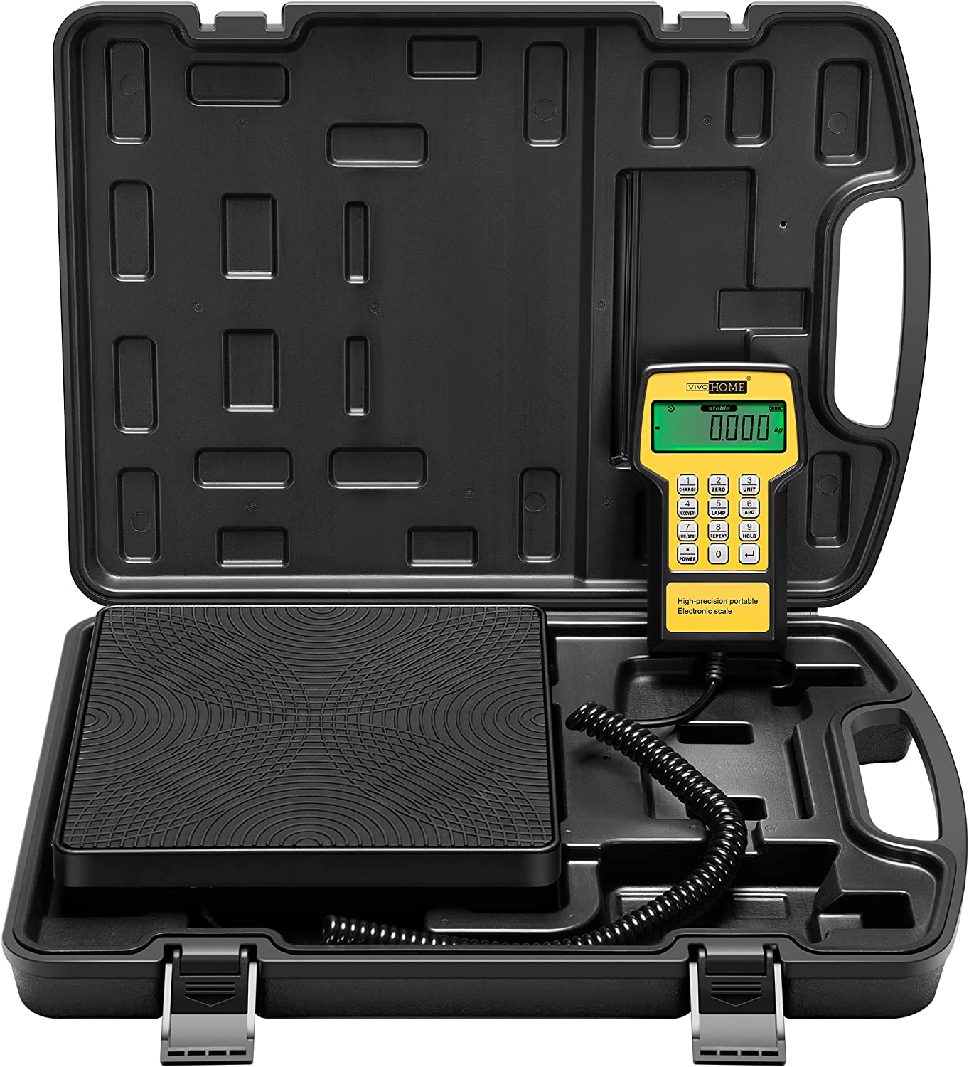VIVOHOME Electronic Digital Refrigerant Charging Weight Freon Scale with Case 220Lbs VIVOHOME Electronic Digital Refrigerant Charging Weight Freon Scale with Case 220Lbs