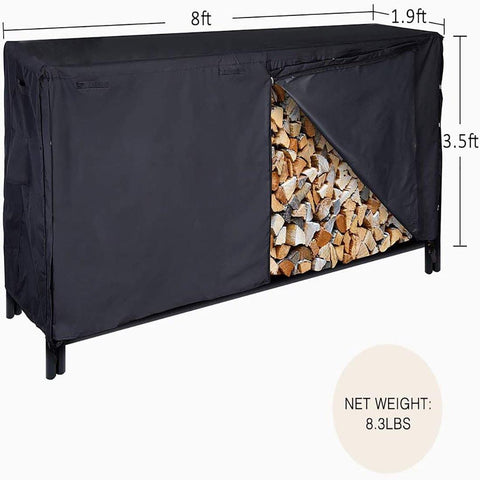 VIVOHOME 4/8ft Outdoor Waterproof Firewood Storage Cover Rack Cover  VIVOHOME 4/8ft Outdoor Waterproof Firewood Storage Cover Rack Cover