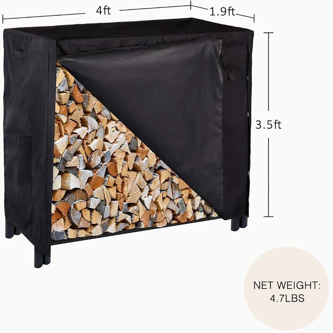 VIVOHOME 4/8ft Outdoor Waterproof Firewood Storage Cover Rack Cover  VIVOHOME 4/8ft Outdoor Waterproof Firewood Storage Cover Rack Cover