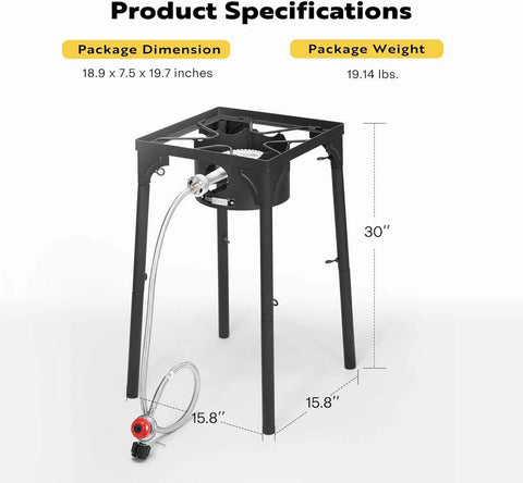 VIVOHOME Outdoor Burner Stove for Camping