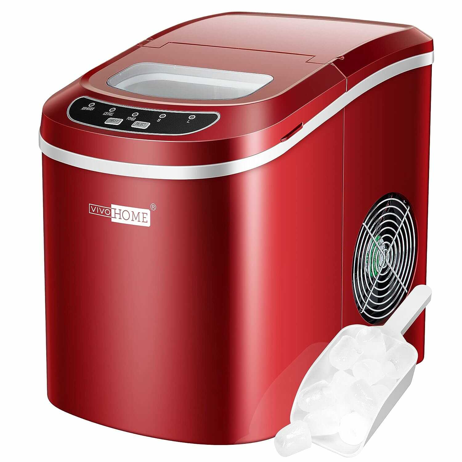 VIVOHOME Countertop Ice Maker Machine with Hand Scoop 26lbs/Day