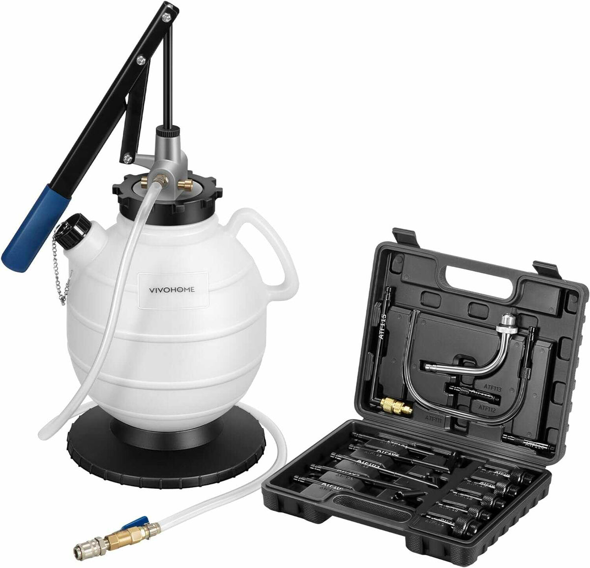 VIVOHOME 7.5L Manual Transmission Fluid Pump with 15 Adapters