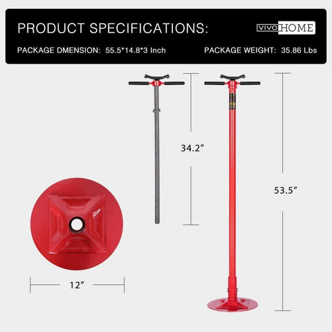 SPECSTAR Under Hoist Support Stand 3/4 Ton 1650 Lbs