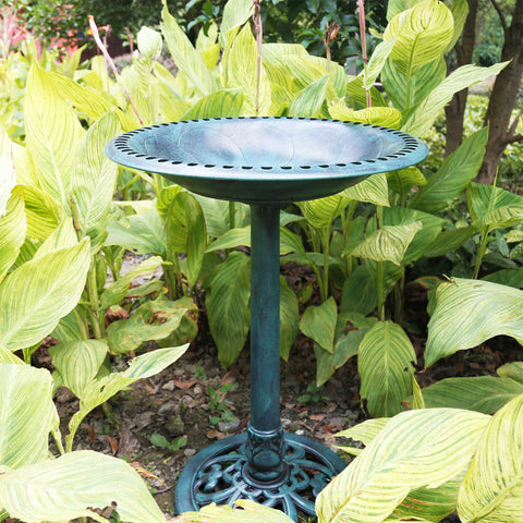 VIVOHOME Garden Bird Bath 28 Inch