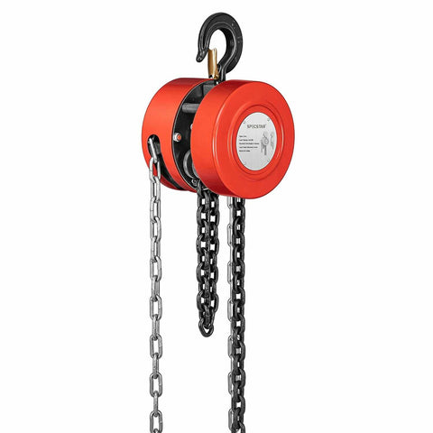 SPECSTAR Hand Chain Hoist with 2 Heavy Duty Hooks