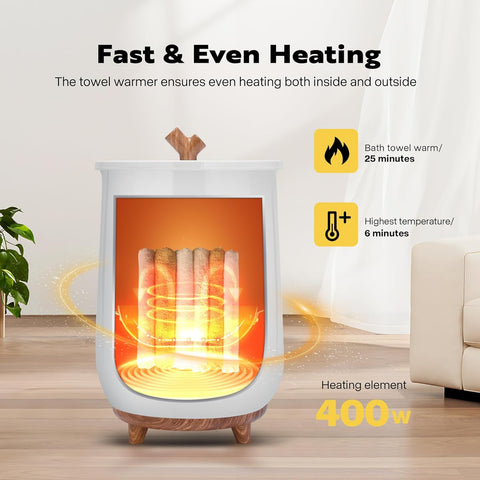 VIVOHOME 20L Towel Warmer for Bathroom