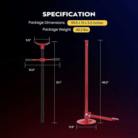 SPECSTAR Under Hoist Support Stand 3/4 Ton 1650 Lbs