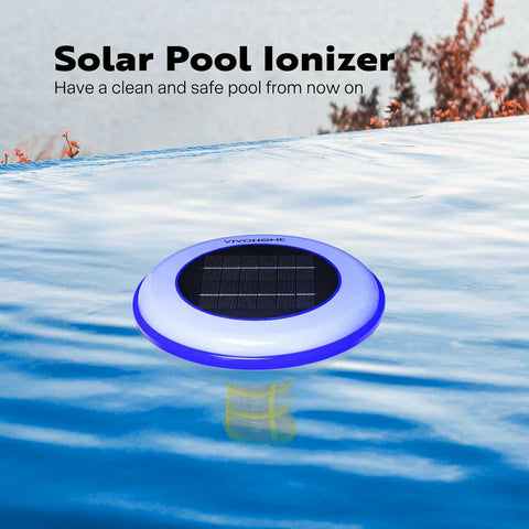 VIVOHOME Solar Pool Ionizer Chlorine-Free Sun Shock & Water Purifier Automatic Pool Cleaner