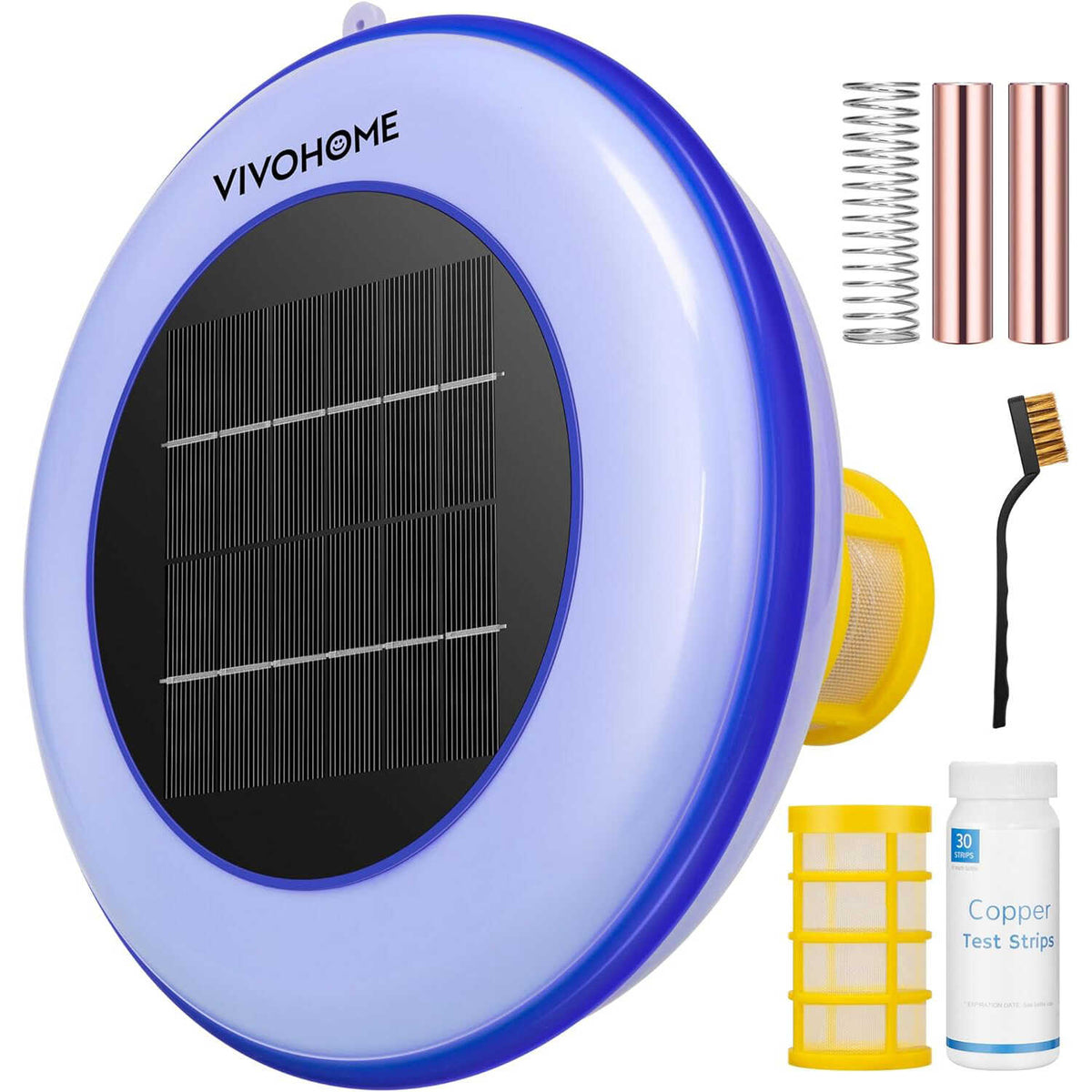 VIVOHOME Solar Pool Ionizer Chlorine-Free Sun Shock & Water Purifier Automatic Pool Cleaner