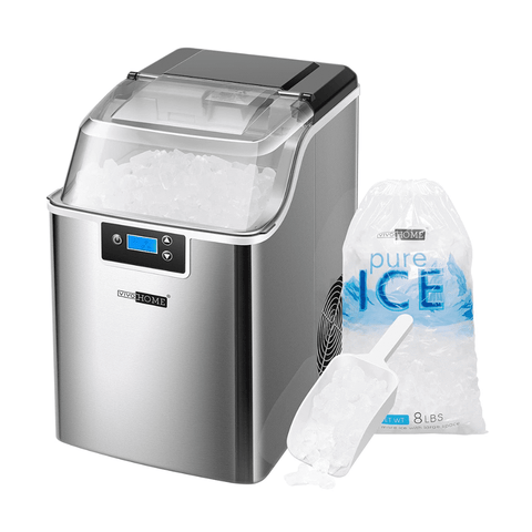 VIVOHOME Nugget Ice Maker Machine with Scoop and 10 Ice Bags 44lbs/Day