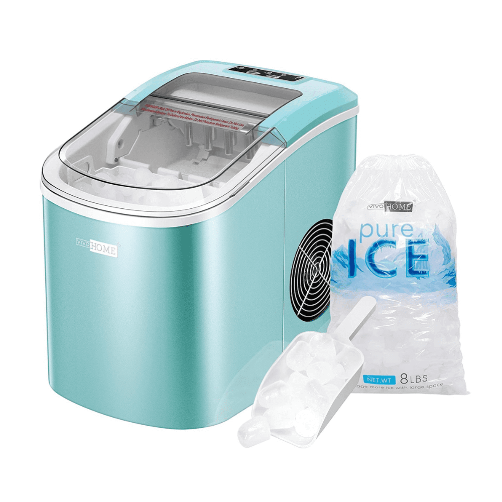 VIVOHOME Countertop Ice Maker Machine with Hand Scoop 10 Ice Bags 27lbs/Day