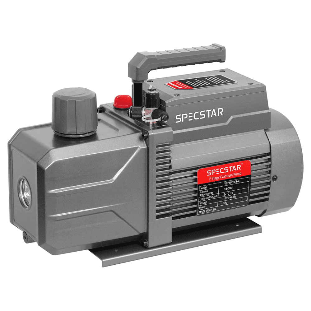 SPECSTAR 9.6 CFM 1 HP Dual-Stage Rotary Vane HVAC Air Vacuum Pump