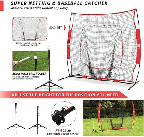 VH 7 x 7 Feet Baseball Backstop Softball Practice Net