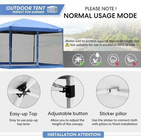 VIVOHOME Outdoor Screen Tent