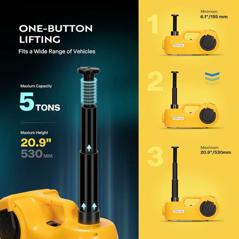 VIVOHOME 4 in 1 Digital Display Hydraulic Car Jack Lift Kit